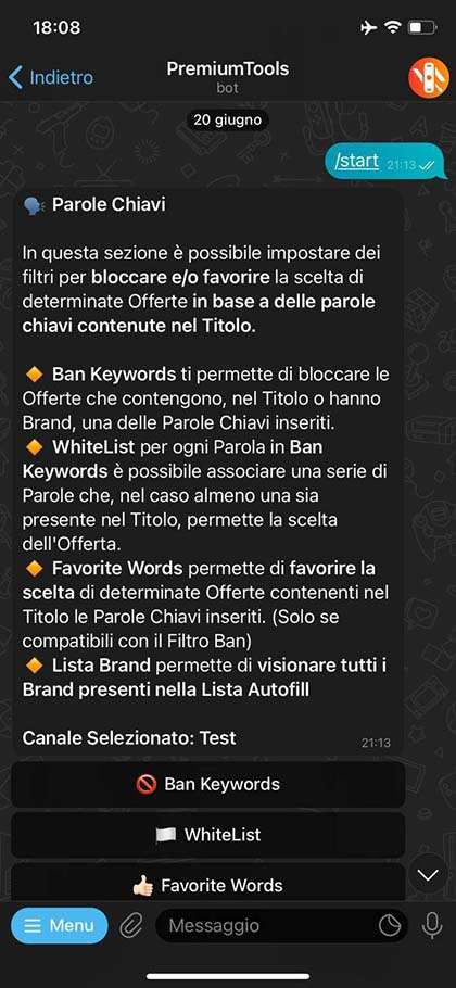 Funzionalità che permette di bloccare o favorire le offerte che hanno delle parole chiavi nel titolo