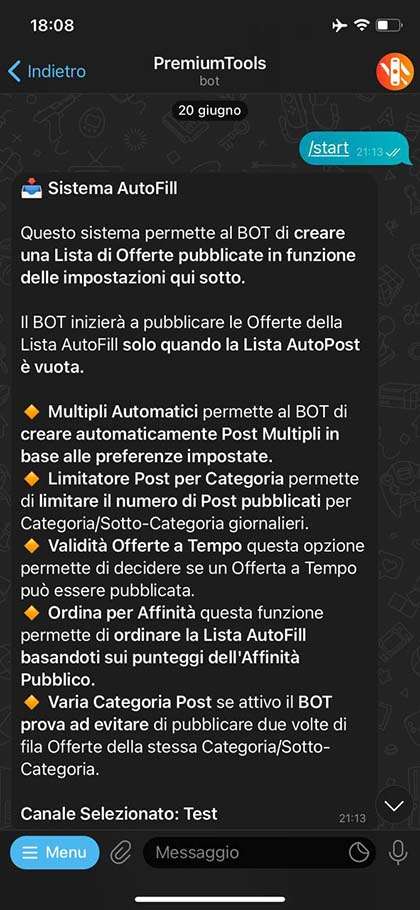 Sistema che permette di gestire la pubblicazione della lista di offerte automatiche