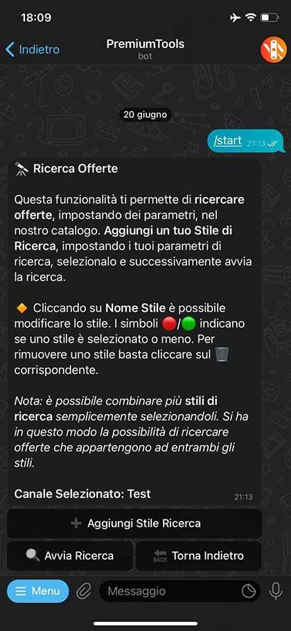 Ricerca le offerte all'interno del BOT tramite questa funzionalità