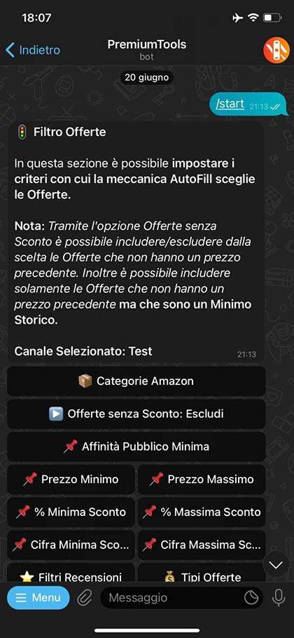 Funzionalità che permette di impostare i criteri di scelta automatica delle offerte