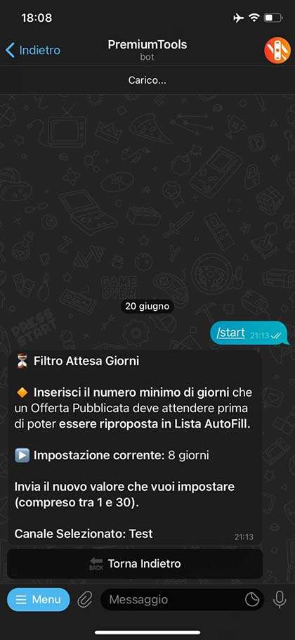 Funzionalità che permette di decidere quando un offerta pubblicata può essere ripresa in considerazione